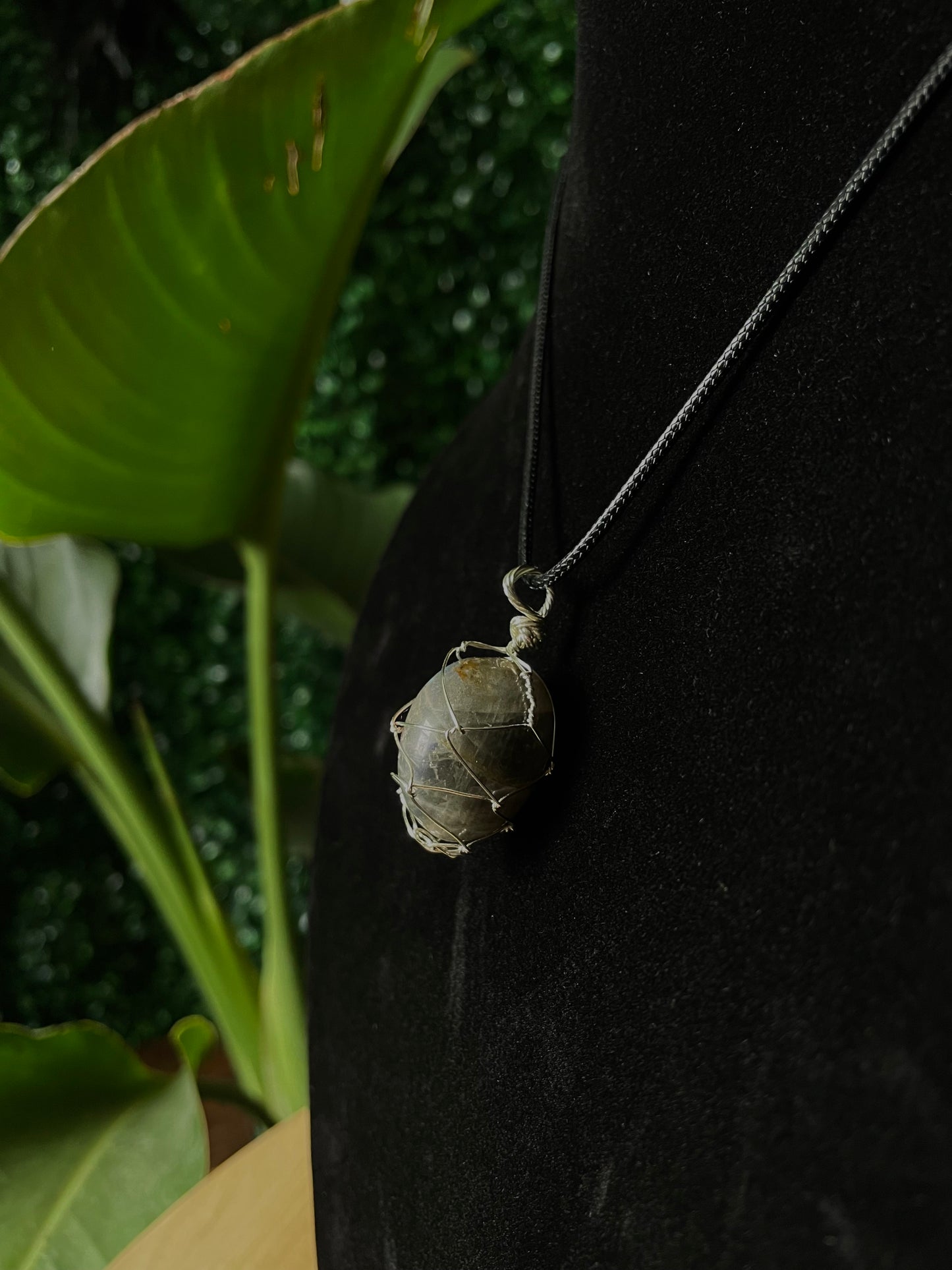 Labradorite Wire-Wrapped Necklace