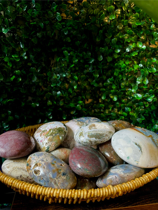 Ocean Jasper Palm Stone.