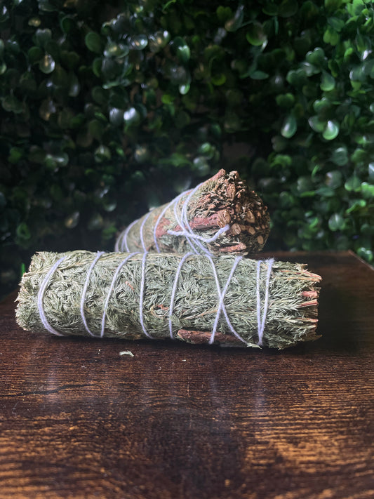 Cedar Smudge stick.