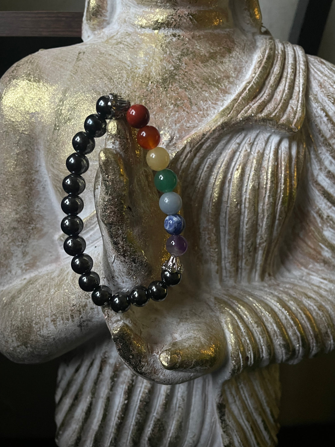Hematite beaded bracelet