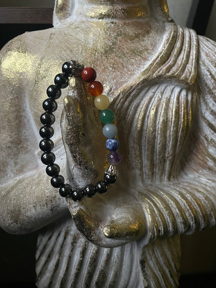 Hematite beaded bracelet