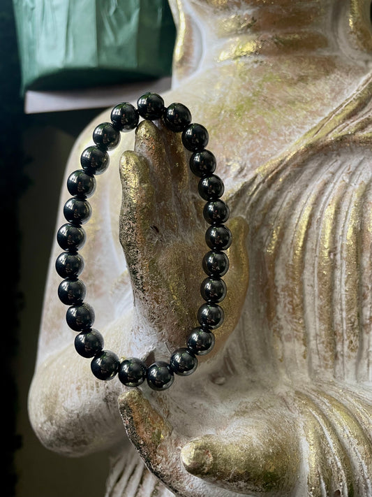 Hematite beaded bracelet